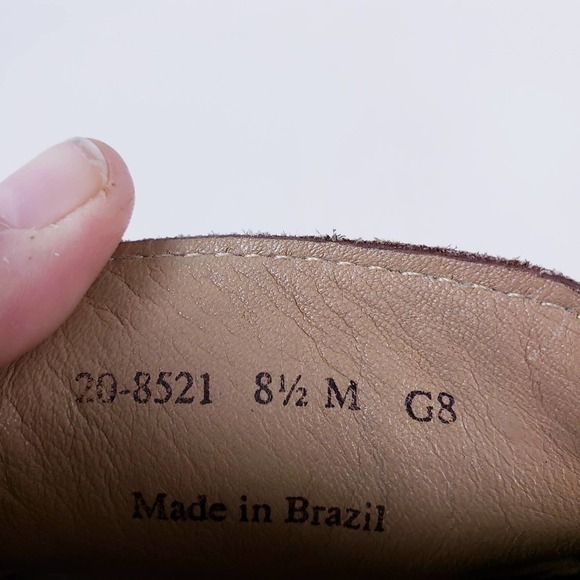 Johnston & Murphy Men's Brown Leather Casual Slip On Loafer Shoes  Size 8.5 - Picture 8 of 10